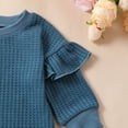 thumbnail image 5 of XDZJLR Jumpsuit for Girls Baby Boy Knit Sweater Oversized Crewneck Sweatshirt Cute Fall Outfit Blue 12-18 Months, 5 of 7