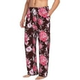 thumbnail image 2 of Xecao Rose Flowers Men's Straight Lounge Pajama Pants: The Ultimate in Comfortable Sleepwear, 2 of 9