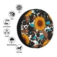 thumbnail image 4 of KLL Vintage Sunflowes Pattern 14-17 inch Spare Tire Cover Universal Wheel Protector for Truck SUV Trailer Camping Rv Tire Covers-15 inch, 4 of 6