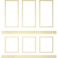 thumbnail image 6 of Ekena millwork 94 1/2"L (Adjustable 108"H to 132"H) Ashford Square Panel Stacked Wall Wainscot Paneling Kit, 6 of 10