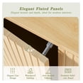 thumbnail image 4 of 58" Century Modern TV Stand for 32-65 inch TVs, Light Wood TV Console with with Fluted Doors and Drawer, Entertainment Center with Storage for Living Room, Oak, 4 of 5