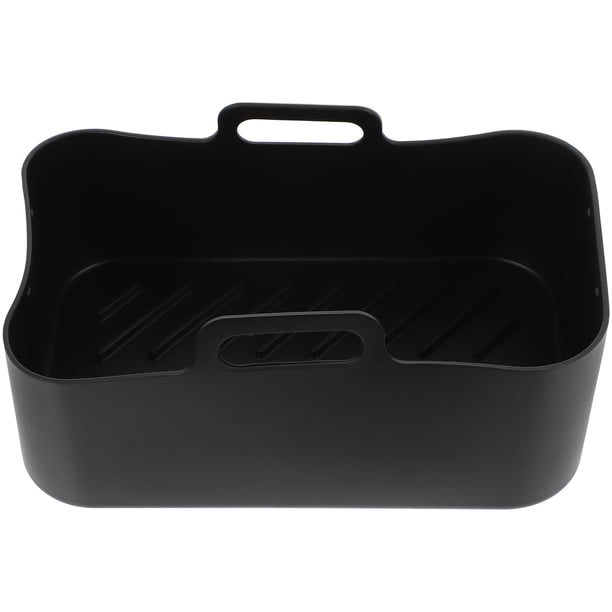 Olla de silicona para freidora de aire Bandeja de silicona para hornear Bandeja de silicona con asa Forro para freidora de aire
