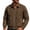 Coffee, variant on Mens Plus Size Trucker Jacket Outdoor Vintage Washed Collared Full‑zip Long Sleeve Bomber Coat Sturdy Durable Soft Outer Shell Workwear Jacket