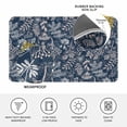 thumbnail image 4 of Dandelion Doormat Outdoor Entrance 24"x36", Navy Blue Flowers Modern Minimalist Spring Absorb Moisture Dirt Door Mats, Non-Slip Rubber Backing Floor Mats Indoor, Low-Profile Front Door Rugs, 4 of 9
