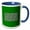 Blue/White, variant on 3drose, Decorative Rectangular Celtic Interlaced Knot Pattern 3, 15oz Mug