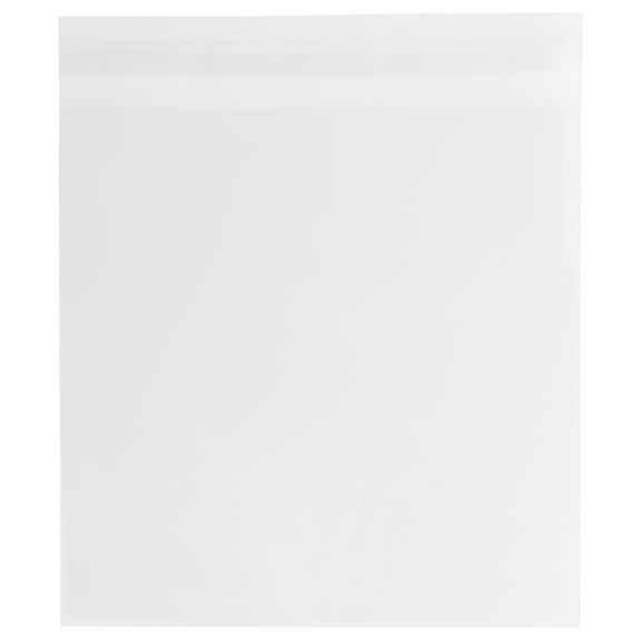 JAM Paper Clear White Cello Envelopes, 10 1/16 in x 10 1/16 in, 1000 per Pack