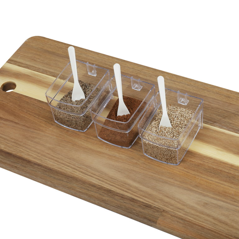 Spice Jars With Outboard Wood Spoons – Fixtures Close Up
