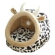 thumbnail image 3 of camas para gatos con juguete de pelota, cojín antideslizante, cesta de escondite cálida, sin deformación 35x35x31cm multicolor Zulema Camas para gatos, 3 of 8