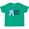 thumbnail image 3 of Inktastic It's My 1st Hanukkah Cute Bear with Dreidel Boys or Girls Baby T-Shirt, 3 of 5