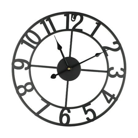 Vintage Metal Outdoor Wall Clock Stylish Decoration For Outdoor Space Garden Home Wall Crafts Decorations E