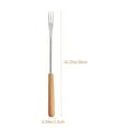 thumbnail image 2 of PTOOTP Set of 4 Stainless Steel Fondue Forks with Colorful Wooden Handles for BBQ, Cheese Dipping, and Party Entertaining, 2 of 8