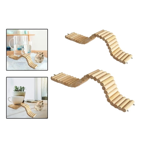Hamster Wooden Bridge Ladder Climbing Budgerigar Perocleet Budgerigar