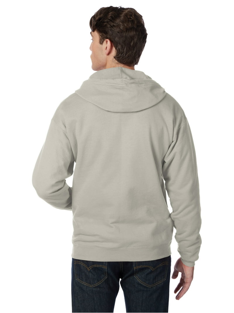 Hanes Essentials Men's EcoSmart Fleece Full Zip Hoodie, Sizes up