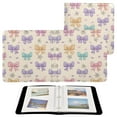 thumbnail image 2 of Photo Album 11.8x11.2 Inch Leather Cover Photo Book Scrapbooking Albums for Weddings Birthdays Anniversaries Colorful Bow Pattern, 2 of 9