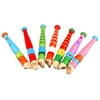 1Pc Baby Toddler Educational Toys Kids Musical Instrument Wooden Flute Whistle Toys Color Random