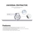 thumbnail image 3 of Angle Ruler Protractor 0-360 Dgeree Angle Finder Ruler Measuring Stainless Steel Vernier Capliper Measuring Instrument ,Easy Setup, 3 of 6