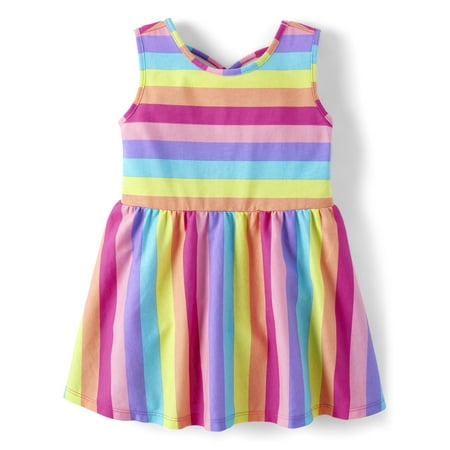 The Children's Place Toddler Girls Sleeveless Play Dress, Crossback, Sizes 2T-5T