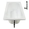 thumbnail image 6 of Streamline N-4220-730-ORB 60 in. x 32 in. Acrylic Soaking Drop-In Bathtub in Glossy White, With External Drain in Matte Oil Rubbed Bronze, 6 of 12
