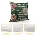 thumbnail image 4 of Shiartex Red and Pink Rose Throw Pillow Cover White Peony Camellia Hydrangea Blue Berries Eucalyptus Leaves Pattern Decorative Square Pillow Case for Home Bedroom Living Room Cushion Cover  White, 4 of 5