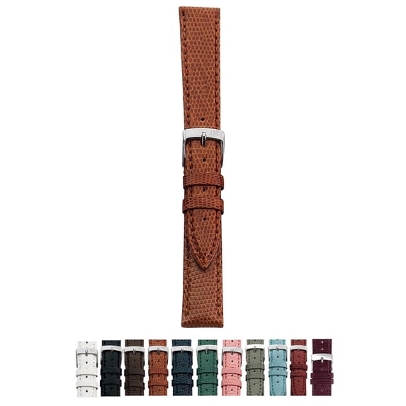 Morellato Violino Watch Strap - Tan Brown - 20mm - Chrome-plated Stainless Steel Buckle - PELLI PREZIOSE Collection