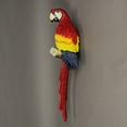 thumbnail image 6 of Zeckos Resin Scarlet Macaw Parrot Wall Sculpture Home Décor 18 inch, 6 of 7