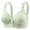 Green, variant on Female B Nylon,Spandex Beige Ra New Front Buckle Without Ring Button Vest Type Middle And Elderly Underwear Lace Large Size Bra Ladies Bra
