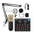thumbnail image 1 of Professional Audio V8 Sound Card Set Mic Studio Condenser Microphone For Podcast Recording Live Streaming, 1 of 6