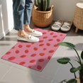 thumbnail image 4 of Red Strawberry Plants Fruit Pink Pattern Door Rugs,Washable Non Slip Door Mats Indoor,Decorative Door Mats,Entry Mat Indoor for Entrance,Bedroom,Kitchen,Bathroom,16"x24", 4 of 6