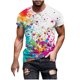 thumbnail image 1 of Camisetas de Manga Corta para Hombre Imprimir Cuello Redondo Camiseta de Moda Casual, Camiseta de Disfraz de Poliéster para Uso Al Aire Libre, Diario Y de Verano de Primavera, 1 of 5