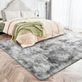 thumbnail image 3 of ZENELESS 4'x6' Soft Rug Indoor Modern Fluffy Area Rugs for Living Room Bedroom Carpet Home Decor,Grey, 3 of 8