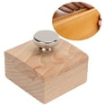 thumbnail image 4 of Hand Sanding Block, Ergonomic Handle Abrasion Resistant Wooden Sanding Block Hand Made Leather Tools  Versatile  For Polishing Shaping   Tetragonum, 4 of 8