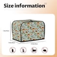thumbnail image 5 of Yiaed Mushroom House Insect Frog Print Two Slice Bread Machine Cover, Universal Size Kitchen Appliance Cover for Bread Machine,Bread Machine Cover, 5 of 7
