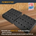 thumbnail image 5 of POWERTEC Router Bit Tray Organizer - Holds 50 Bits | 30 1/2" and 20 1/4" Shank Router Bit Holder for Tool Box and Drawer Storage Solution (71217), 5 of 6
