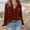 Red 1, variant on Ernkv Women's Top Retro Gold Velvet Comfy Casual Solid Color Plus Size T-Shirts For Girlfriend Wife Daughter Dressy Loose Pullover Blouse Long Sleeve V-Neck Army Green XL
