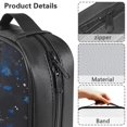 thumbnail image 6 of FKELYI Blue Floral Turtle Star Print Bible Cover Faux Leather Book Cover with Handle Zippered Bible Case Church Bible Bag Scripture Protector for Prayer Outdoor Study, 6 of 6