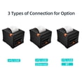 thumbnail image 4 of Label printer,Cutter Thermal Compatible Printer 80mm Printer Pos Printer Thermal Printer With Auto Cutter Receipt Printer Business Restaurant Kitchen Restaurant Kitchen Supermarket Usb Bt Receipt, 4 of 6