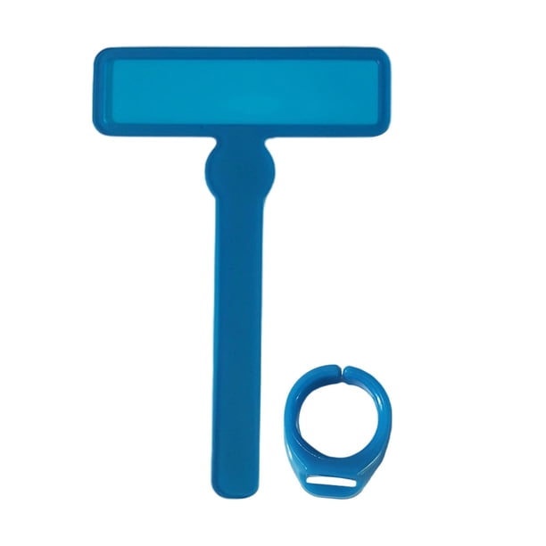 Herramientas para dislexia para niños, tiras de lectura guiadas, herramientas, tiras superpuestas de resaltador de colores con anillos para los dedos Azul mayimx Tiras guía de lectura