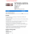 thumbnail image 2 of Rear Shock Absorber - Compatible with 1983 - 1996 Mitsubishi Mighty Max RWD 1984 1985 1986 1987 1988 1989 1990 1991 1992 1993 1994 1995, 2 of 2