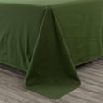 thumbnail image 5 of Chezmoi Collection Solid Loden Green 100% Washed Cotton Bed Sheet Set California King Size, 4-Piece Luxury Soft Breathable 16-Inches Deep Pocket Sheets and Pillowcases Set, 5 of 9
