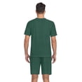 thumbnail image 6 of joogoo Men's Pajama Set Dark Green Paint V-Neck Pj Shorts Set 2 Piece Loungewear Sleepwear XL, 6 of 7