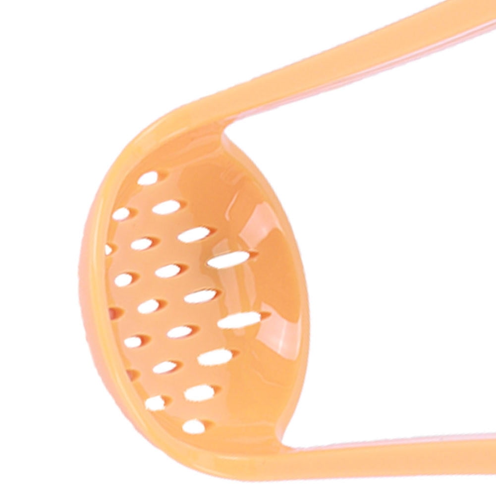 LAZIOEGR 4-Piece Baby Food Masher & Serve Set – Food-Grade PP Bowl, Fork & Spoon, Non-Slip Base, Spinning Handle, Orange & Green