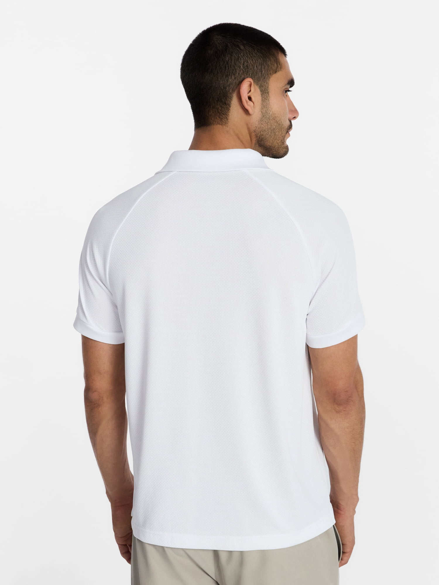 Athletic Works Men's and Big and Tall Men's Active Mesh Polo Shirt, Size XS-5XL