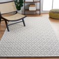 thumbnail image 3 of SAFAVIEH Vermont Thurstan Geometric Wool Area Rug, 5' x 8', Ivory/Light Blue, 3 of 9