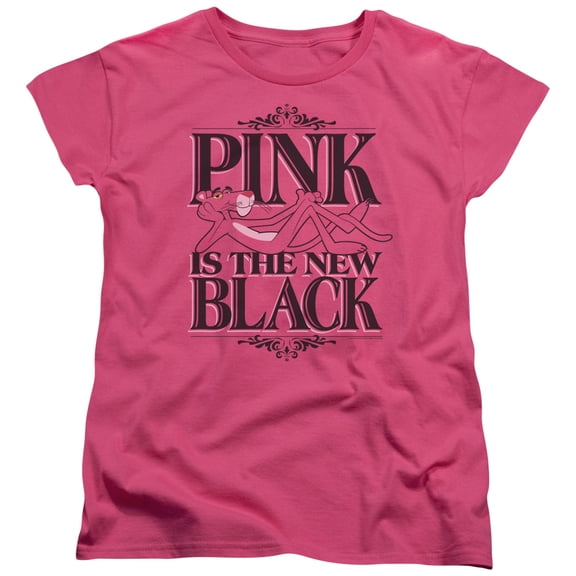 Pink Panther The New Black Women's T-Shirt Hot Pink