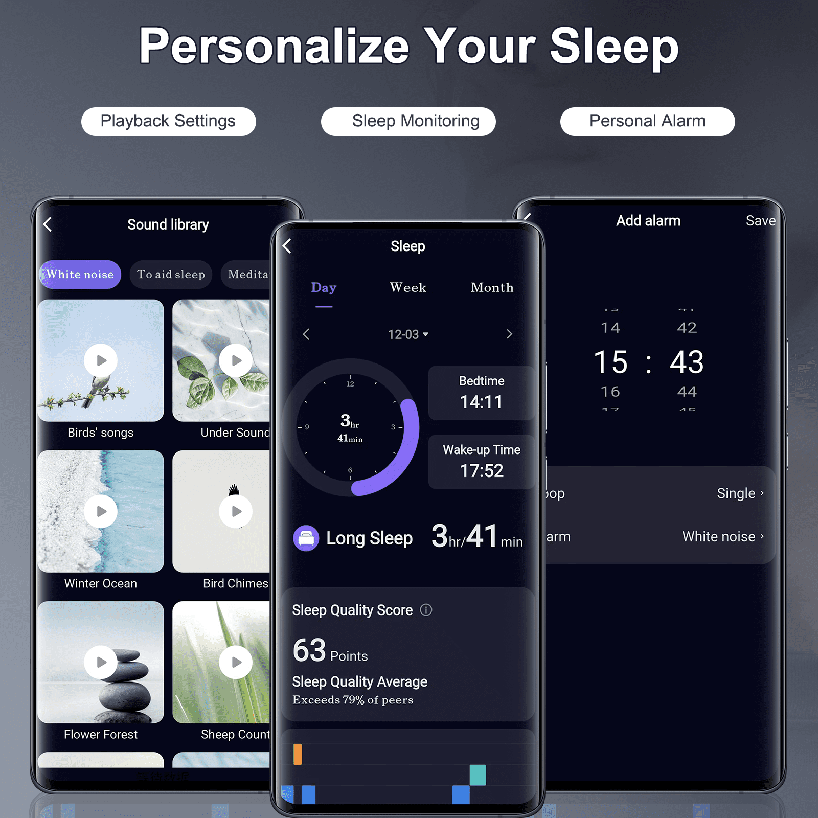 AI Sleep Earbuds Bluetooth 6.0 in Ear, Mini Sleep Headphones with Sleep Monitor and APP, Small Earplugs for Side Sleepers, 48H Playtime Sleep Earphones with Sleep Mode, Personal Alarm, Black