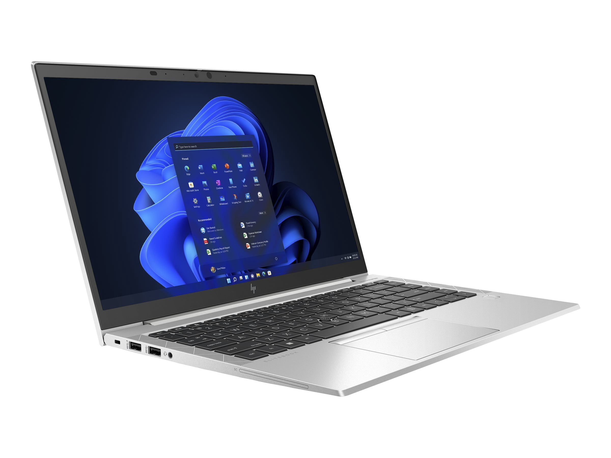 HP EliteBook 845 G8 14" FHD IPS AMD Ryzen 5 PRO 5650U 2.3 GHz 32GB DDR4 256GB SSD AMD Radeon Windows 11 Pro Laptop, Silver - 845G8RZ532gb256
