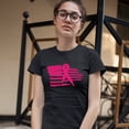 thumbnail image 3 of Tee Hunt Pink Ribbon Flag Women's T-Shirt Breast Cancer Awareness Hope Survivor Shirt, 3 of 5