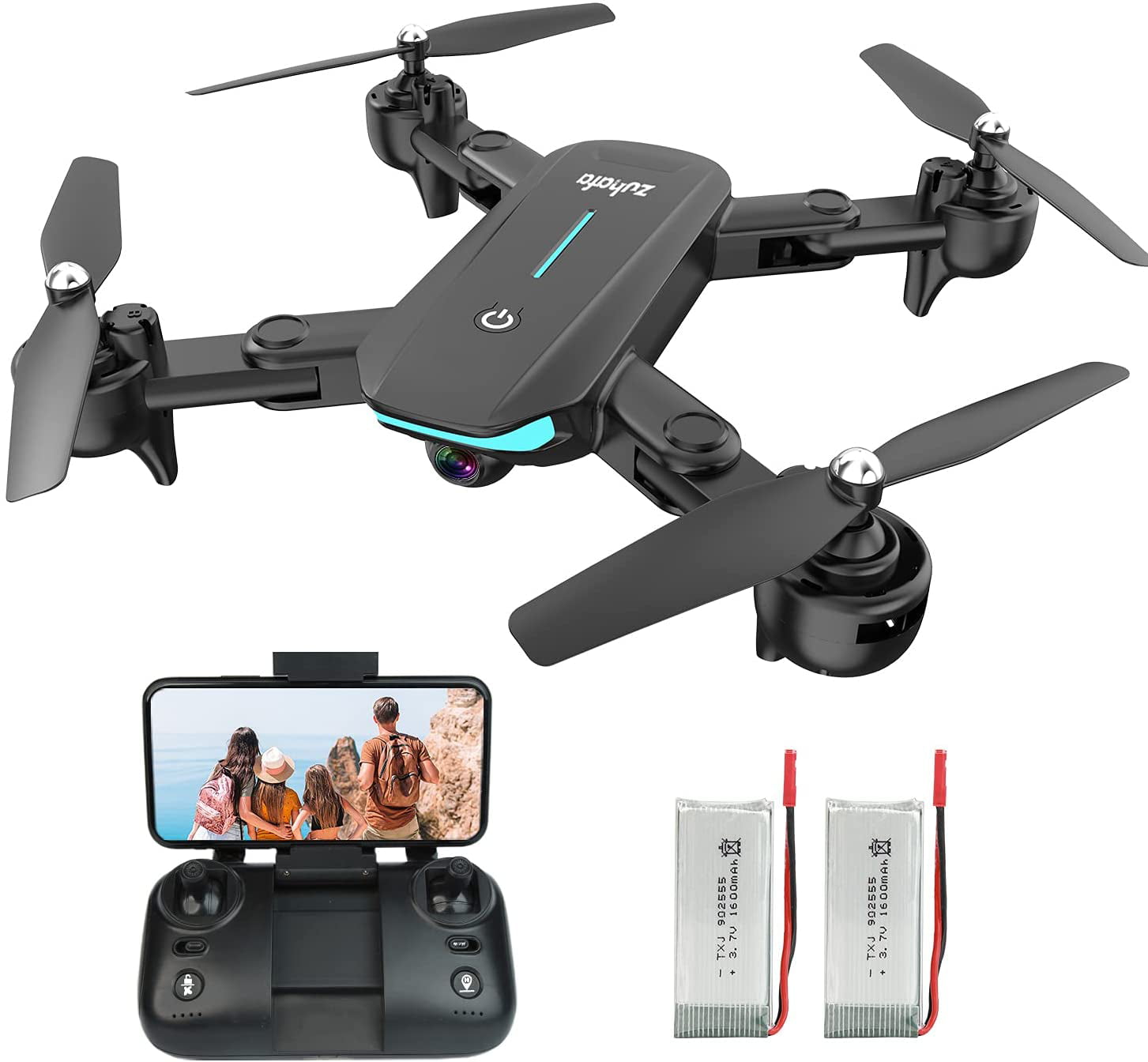 Quadcopter Drone 1080P HD With WIFI FPV Camera High Altitude Hold Foldable RED 
