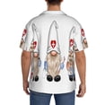 thumbnail image 3 of KLL Nurse doctor gnome Print Men's Shirt Short Sleeve Button Down Summer Cuba Beach Shirts-Large, 3 of 5