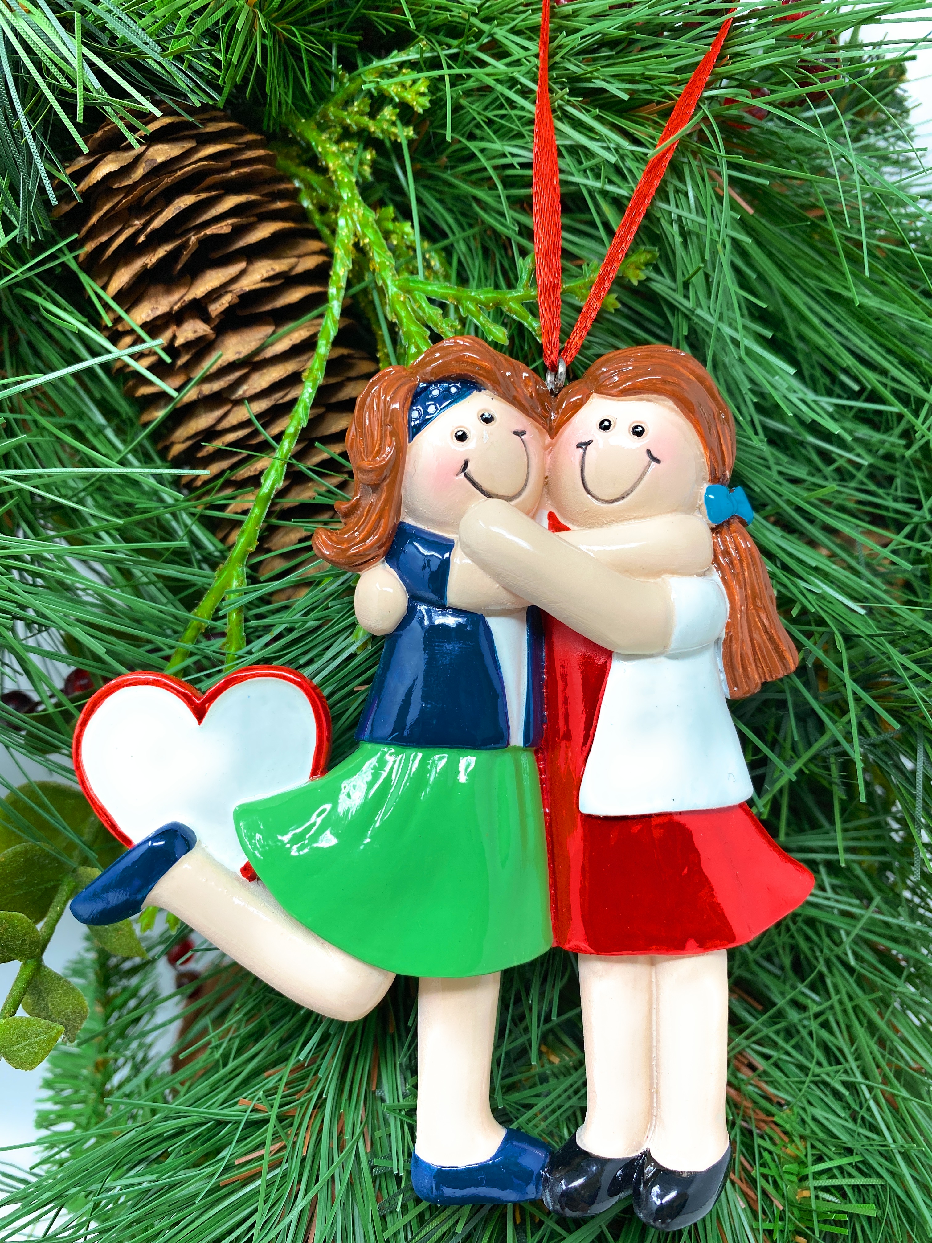Christmas Ornaments Tree Decorations Holiday Xmas Friends Sisters Best